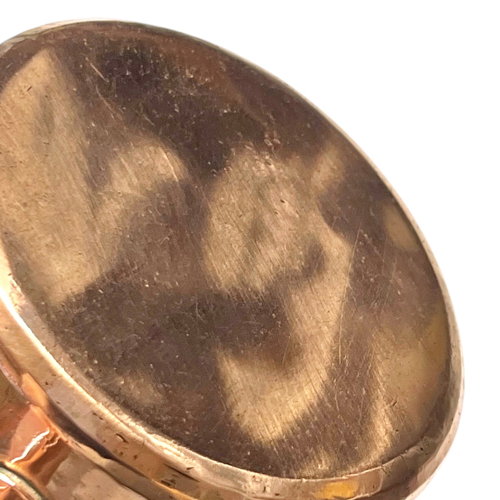 base of copper sugar pan