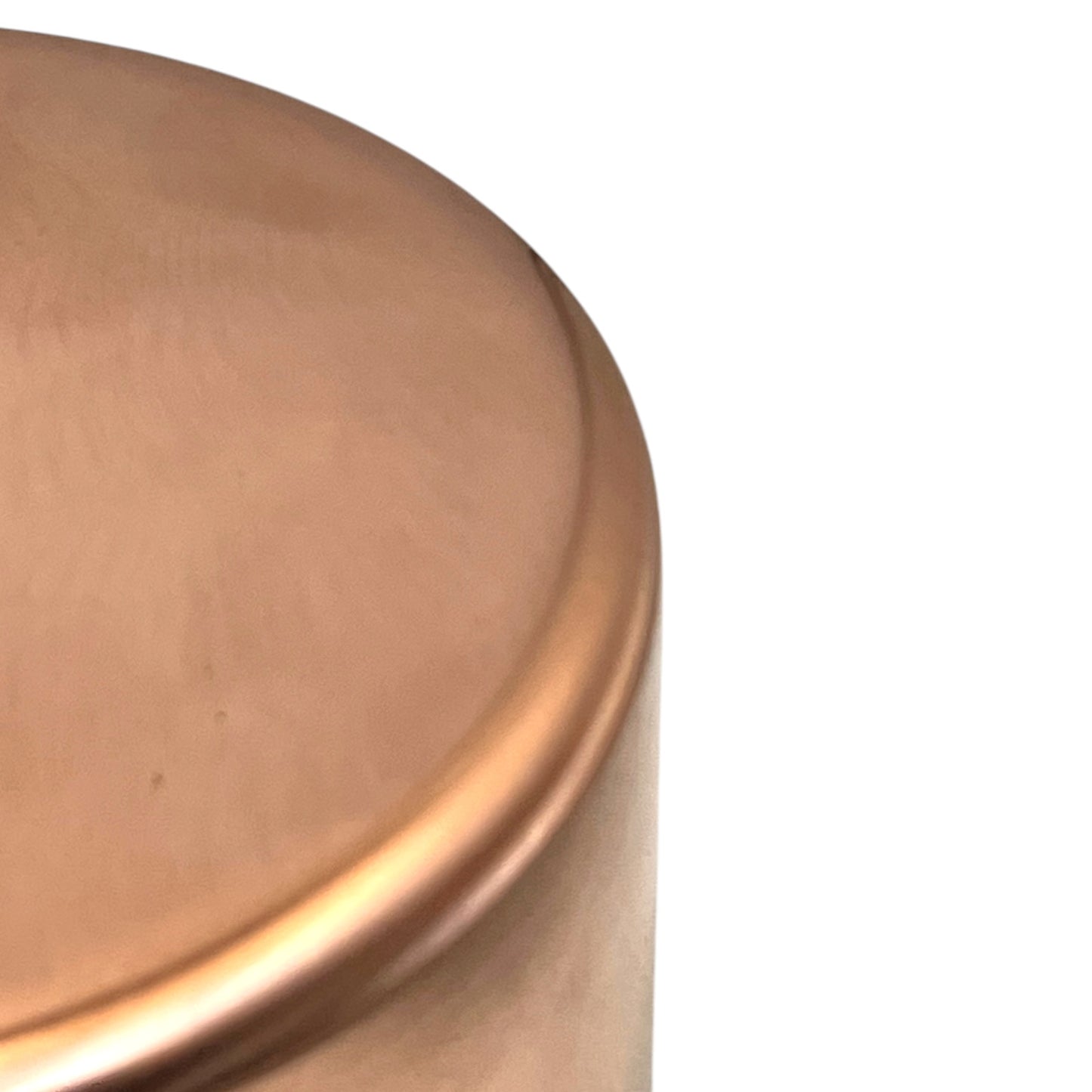 base rim of copper pan 