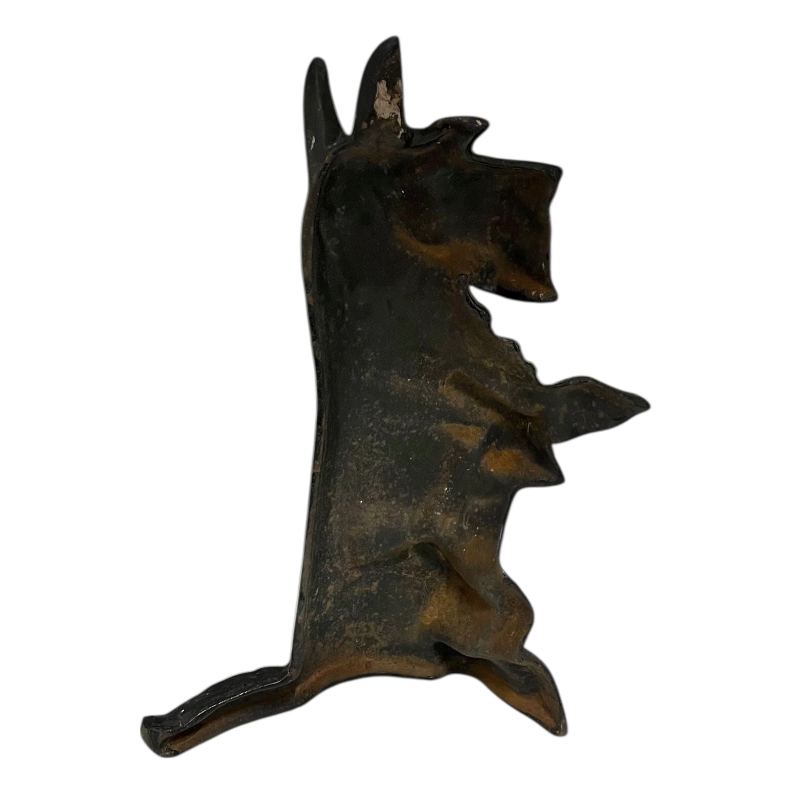close up of scottie dog doorstop