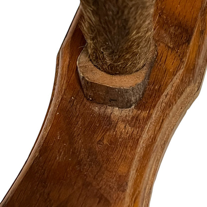 Vintage French Deer Hoof Taxidermy Coat Hooks | Rustic Hunting Wall Hooks