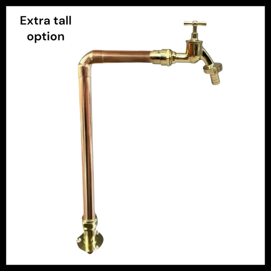 Bespoke XL Size Vintage Style Handmade Copper and Brass Kitchen Tap