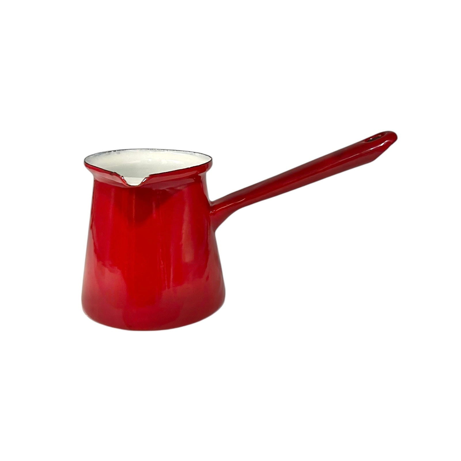 Vintage Ibili Turkish Coffee Pot Roja, Enamelled Steel in red 0.5 Litres