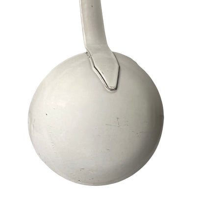 close up of a vintage kitchen utensil on a white background
