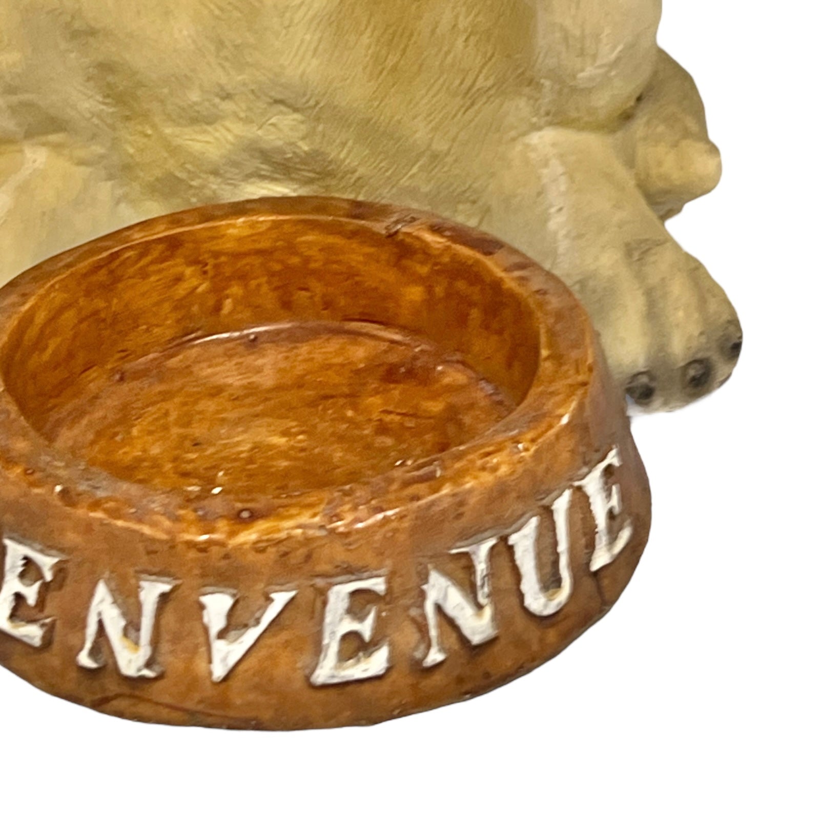 Close up of Dog umbrella stand on a white background