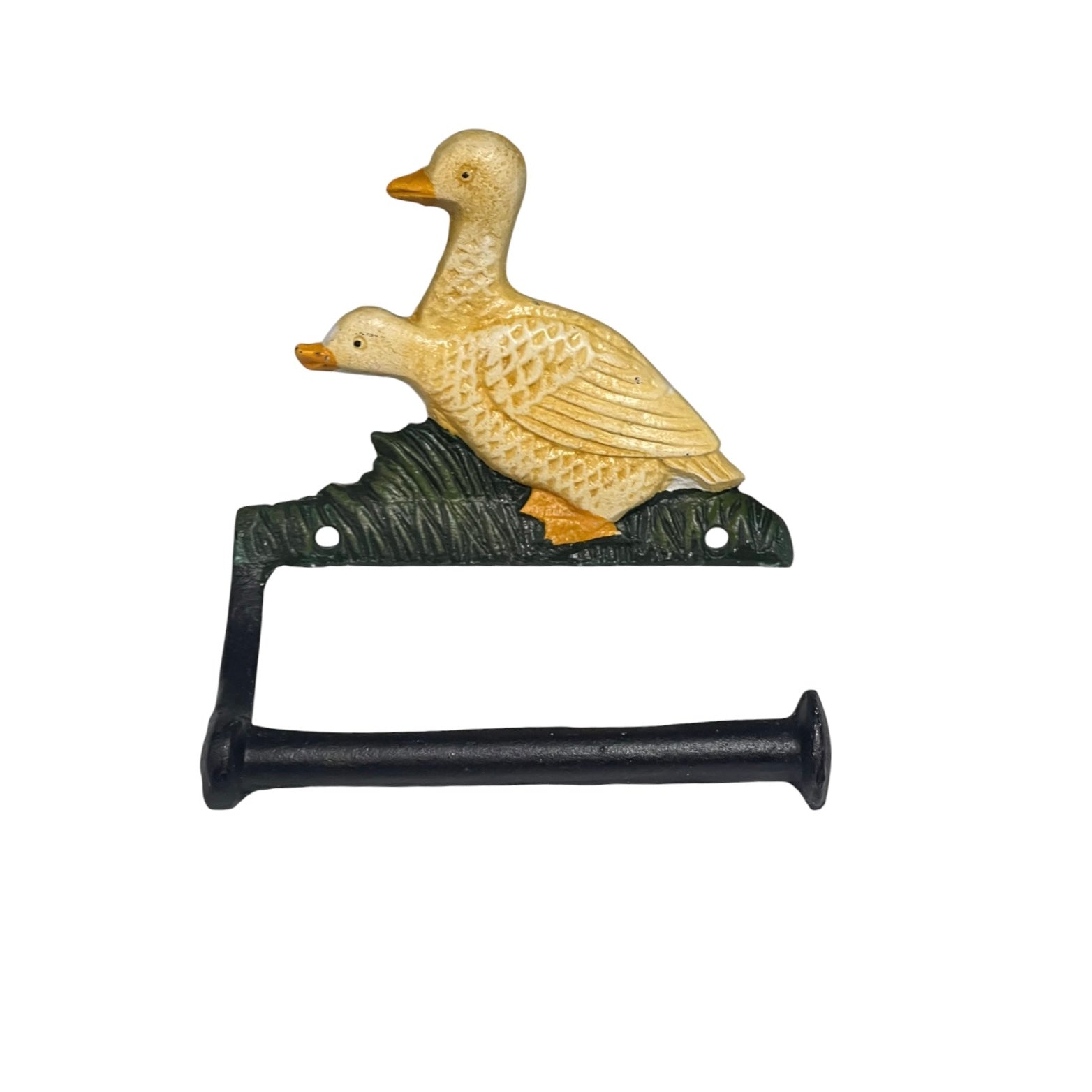 French cast iron duck shaped toilet paper hlder