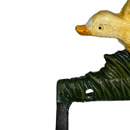 Goose toilet roll holder close up image