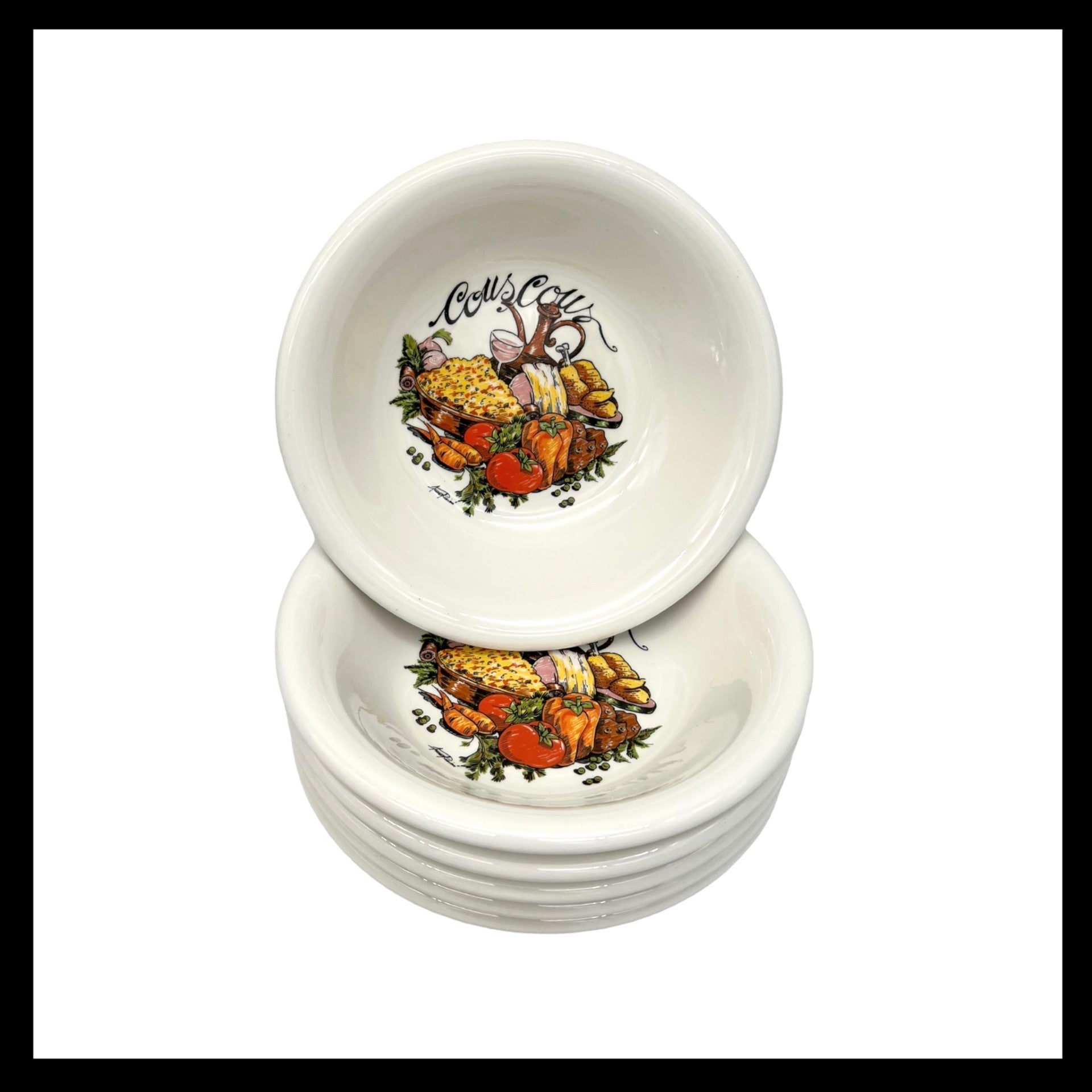 image Italian La Primula hand painted couscous bowls 