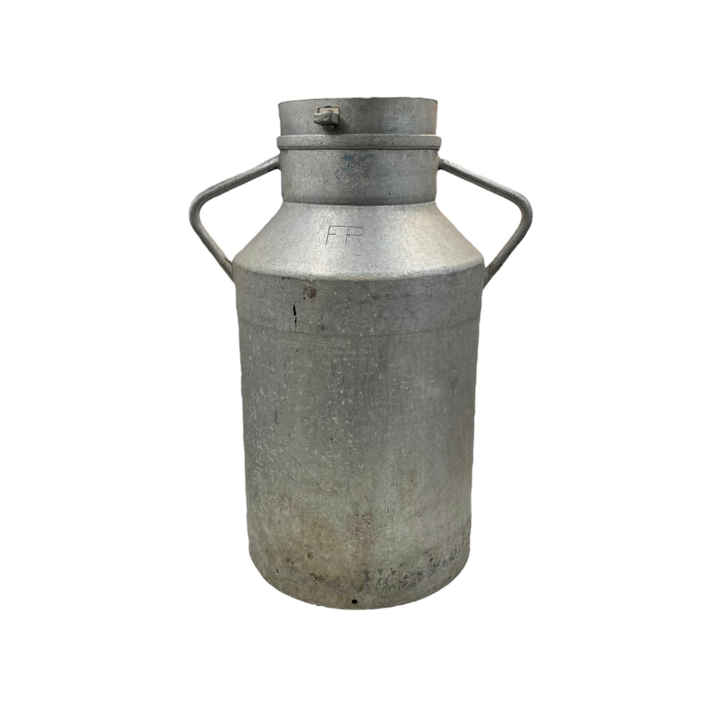 Vintage Rustic French Aluminium Metal Milk Churn, Garden Planter or Wedding Prop 