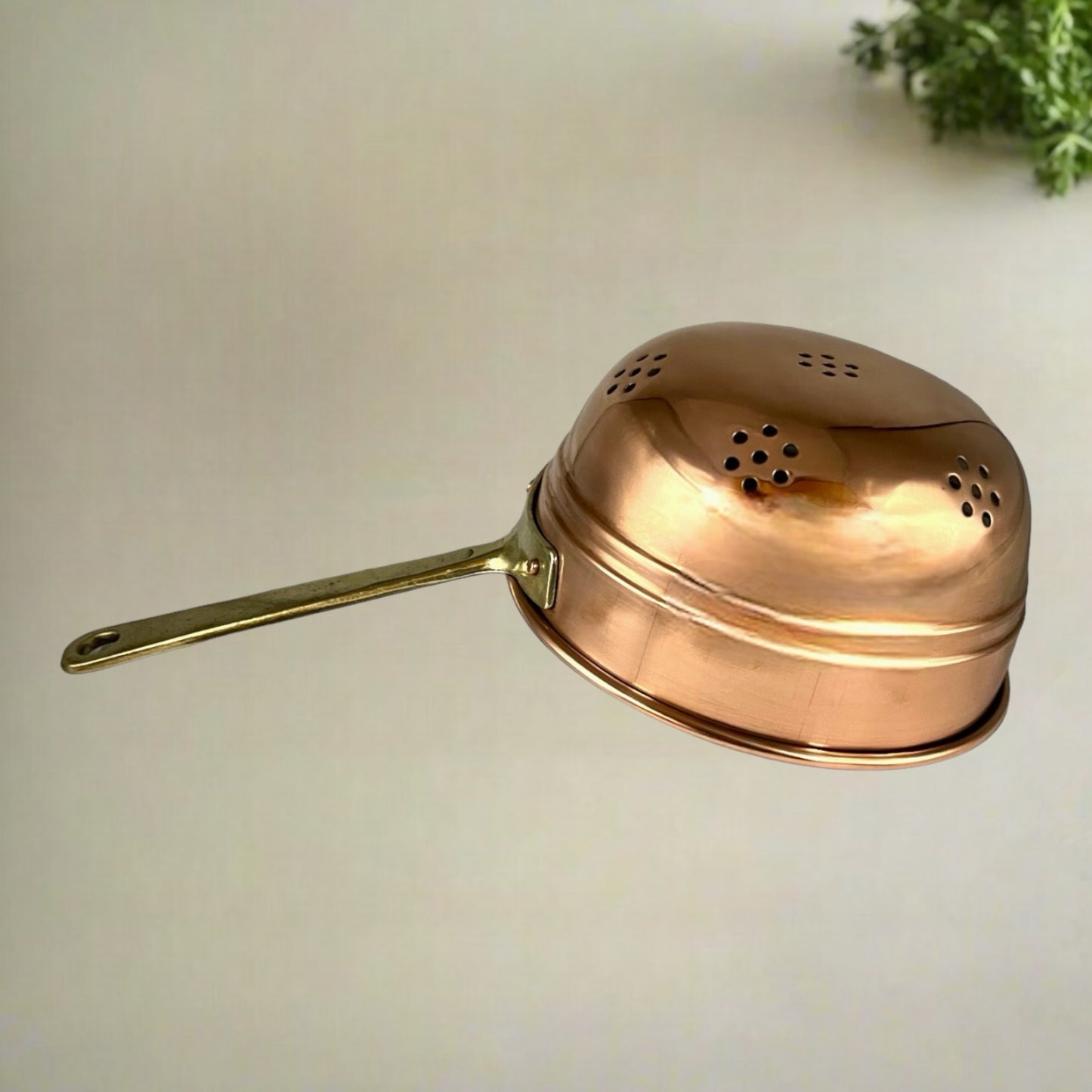 Copper Colander, 14cm French Copper Sieve, Tin Lined Copper Strainer 