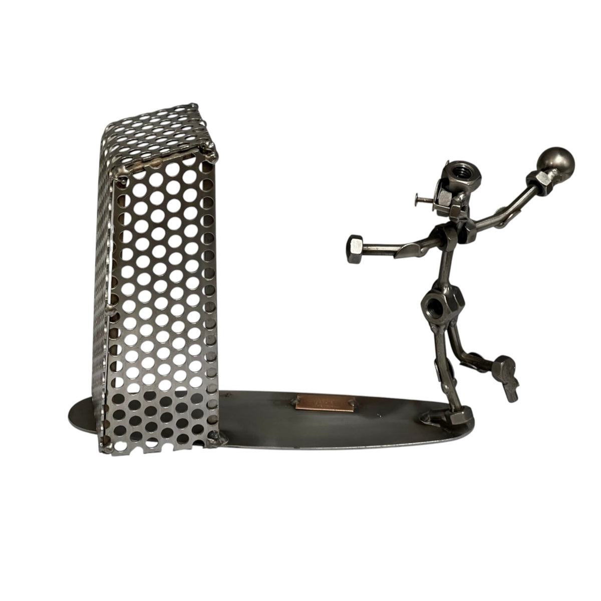 Hinz & Kunst Handball Player Metal Sculpture – German Schraubenmännchen Sports Figure