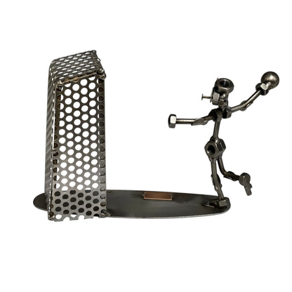 Hinz & Kunst Handball Player Metal Sculpture – German Schraubenmännchen Sports Figure