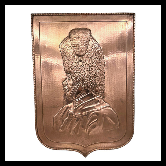 image large French copper embossed plaque sold by All Things French Store