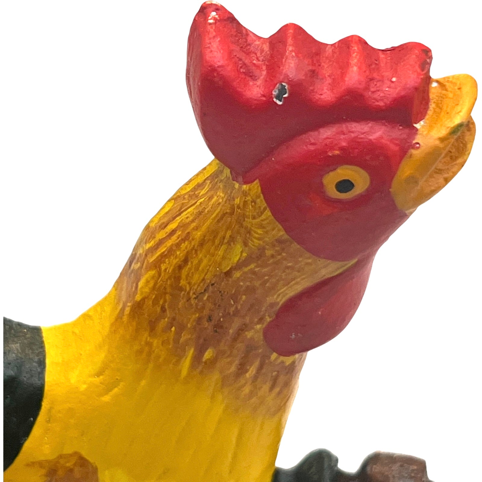 French Cast Iron Chicken Door Stop, Farmhouse Chic Doorstop Wedge, Door Stay