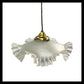 image French frosted glass hanging ceiling light with new fittings sold by All Things French Store