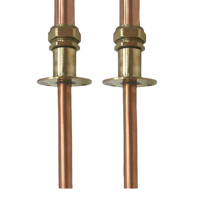 Copper Kitchen Taps, Brass Belfast Sink Taps, Brass Vintage Style Taps, (T41)