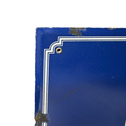 Close up of French road sign on a white background