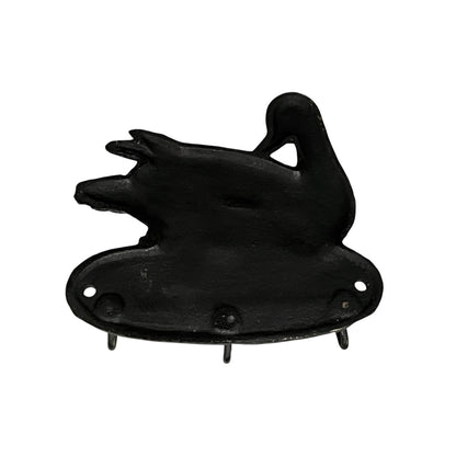 Vintage-Style Cast Iron Duck Wall Tea Towel Hooks or Key Hooks