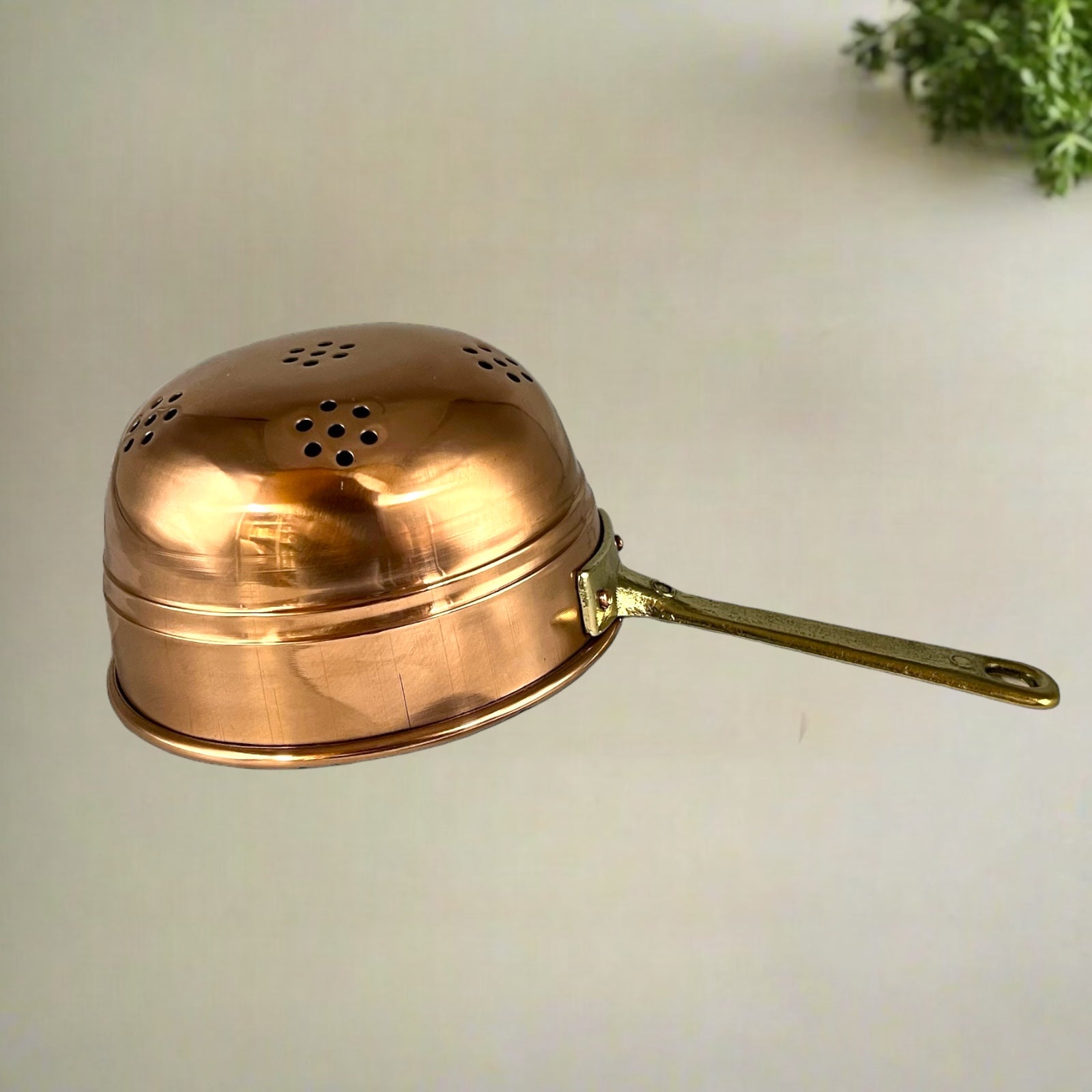 Copper Colander, 12cm French Copper Sieve, Tin Lined Copper Strainer 