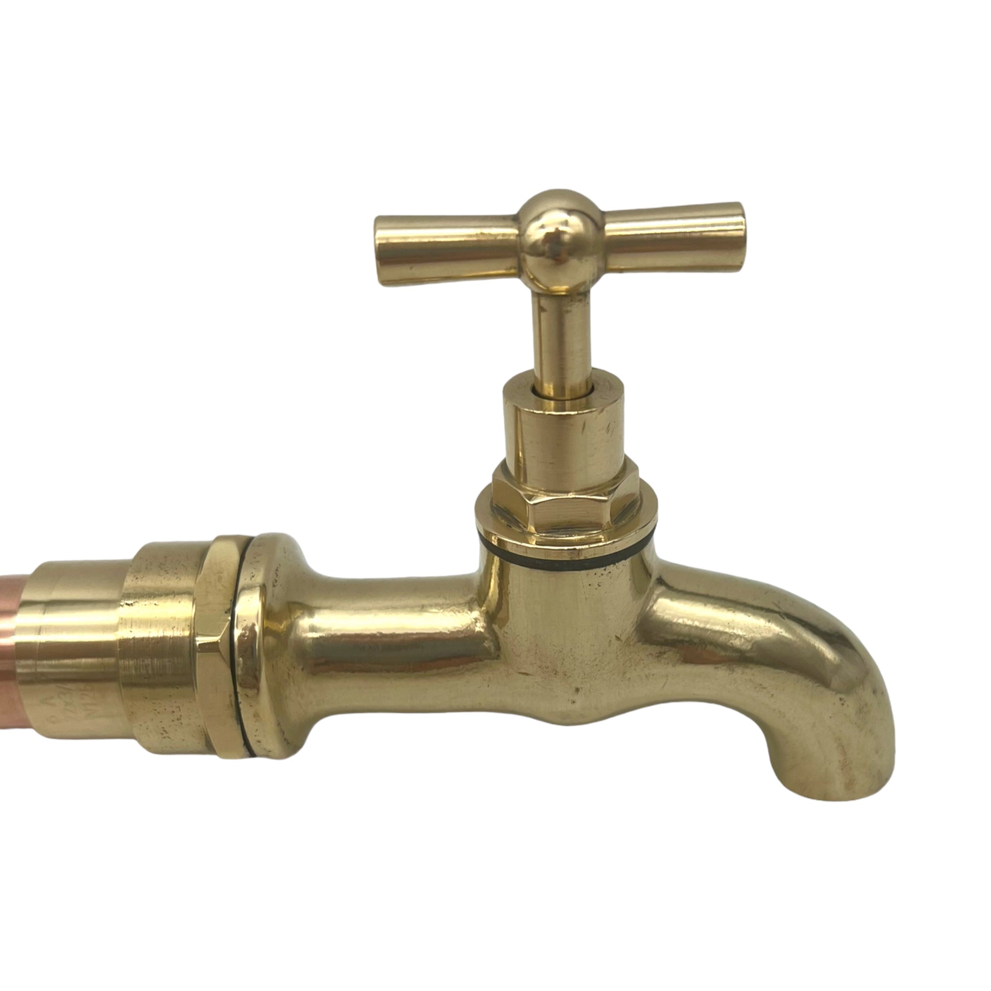 image 6 Copper and brass wall mounted handmade taps sold by All Things French Store