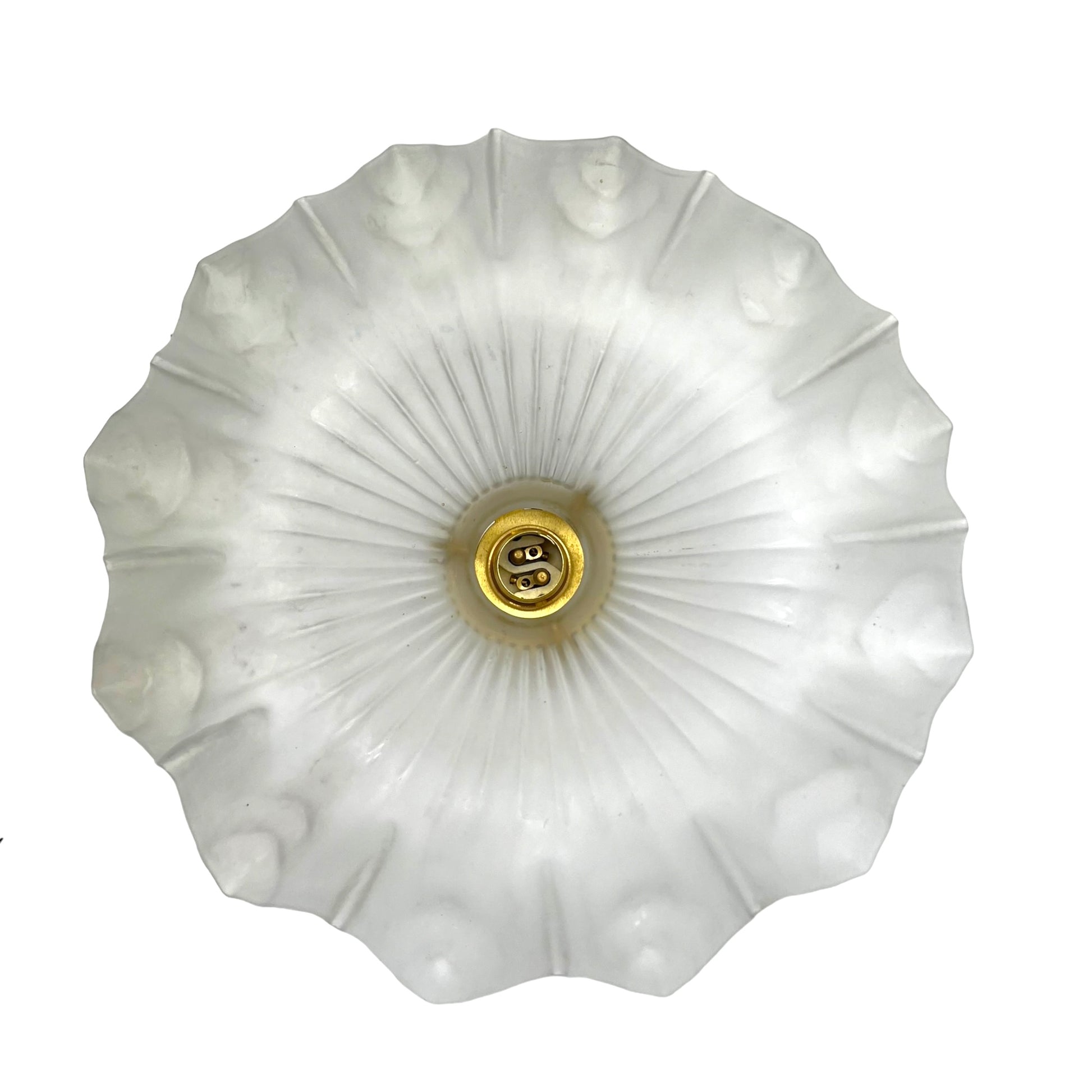 image French vintage glass ceiling  lamp shade