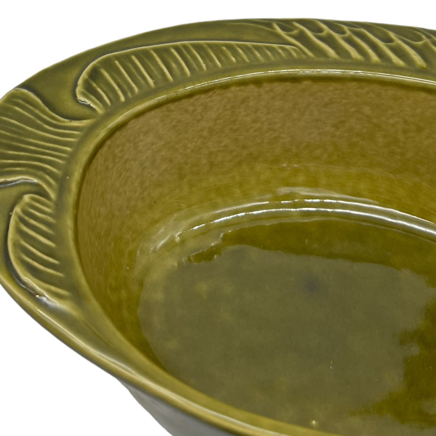 image pair of green fish shaped pie dishes 