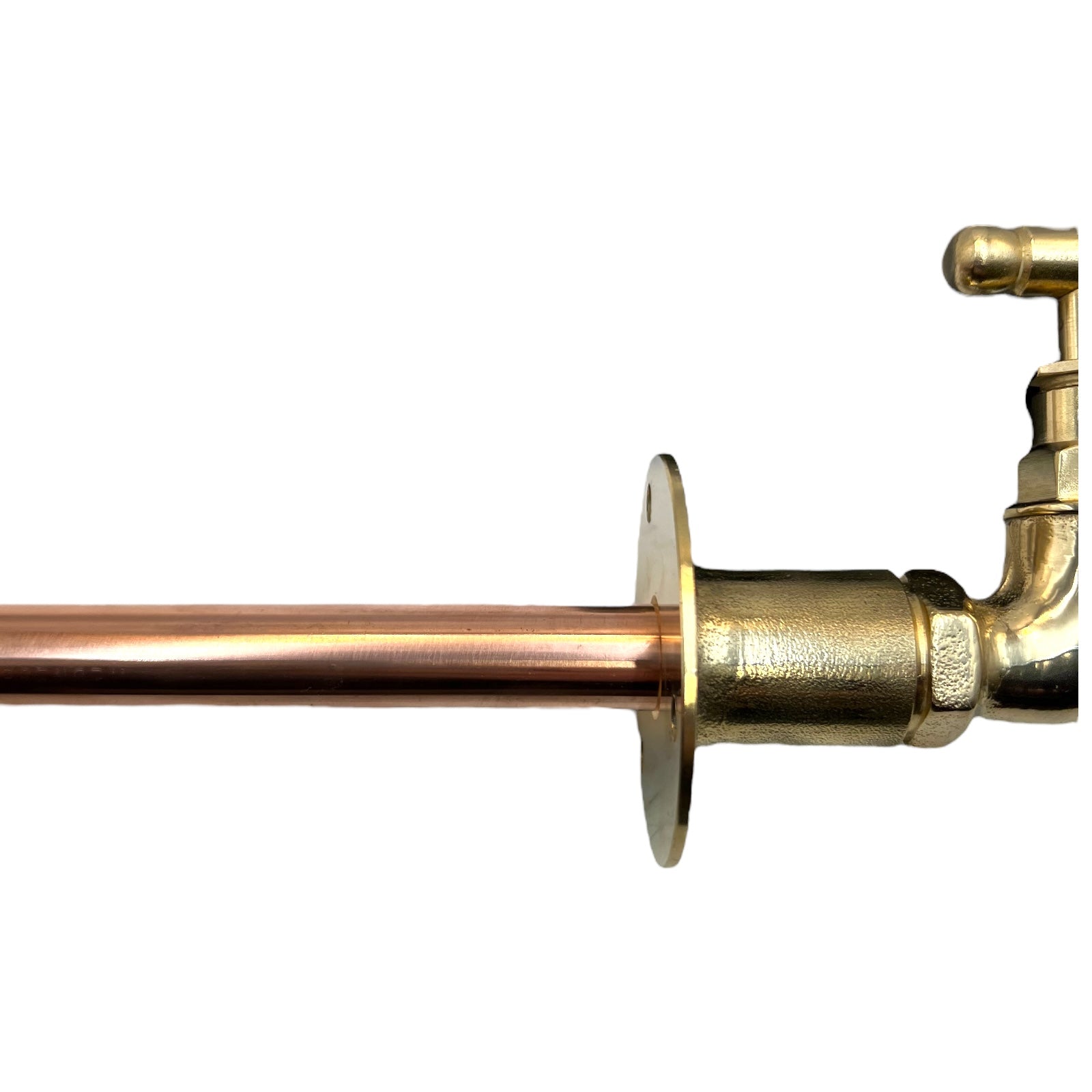 Brass Vintage Style Kitchen or Bathroom Taps, Wall Mounted ideal for Belfast Sink 