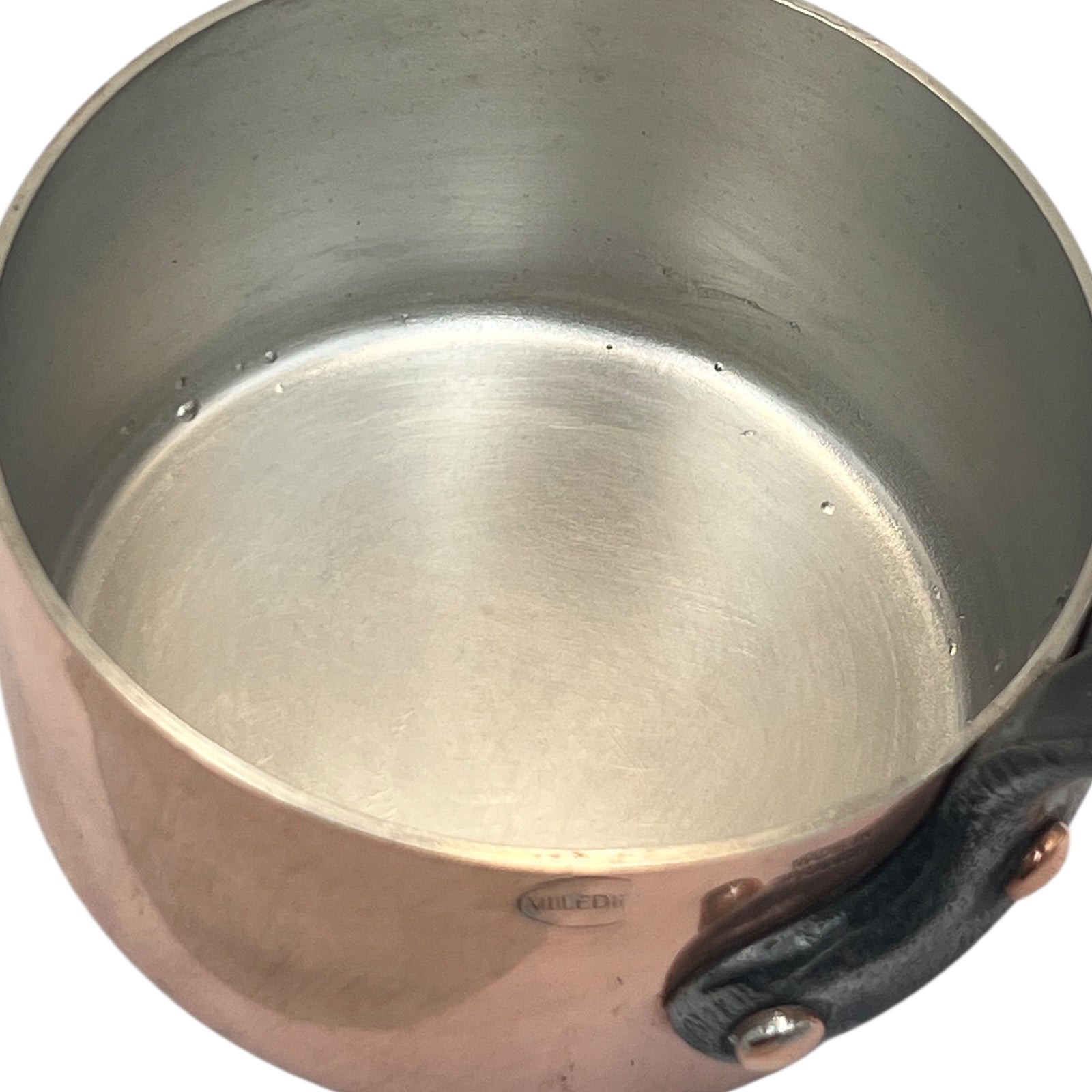 French copper saucepan tin lining