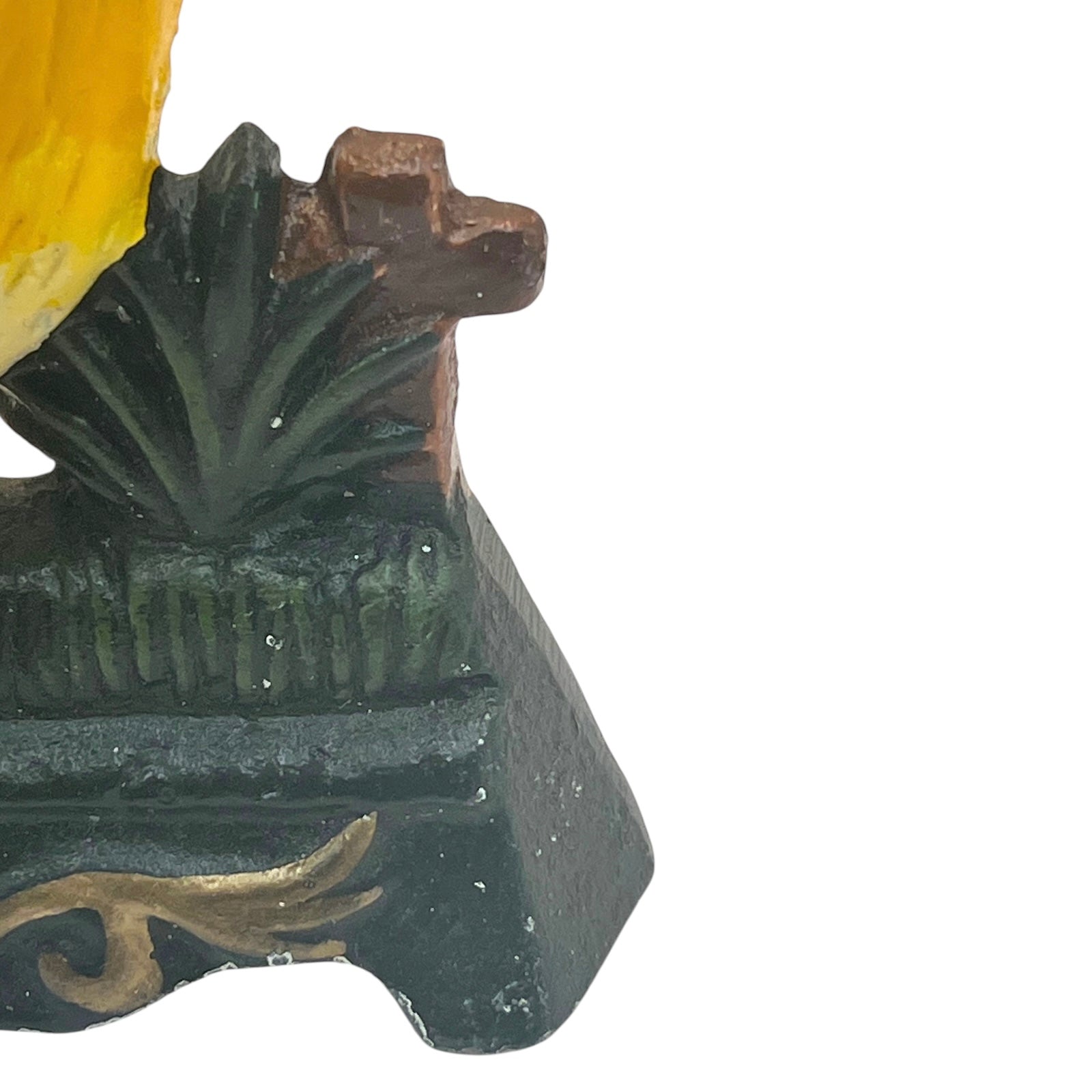 French Cast Iron Chicken Door Stop, Farmhouse Chic Doorstop Wedge, Door Stay