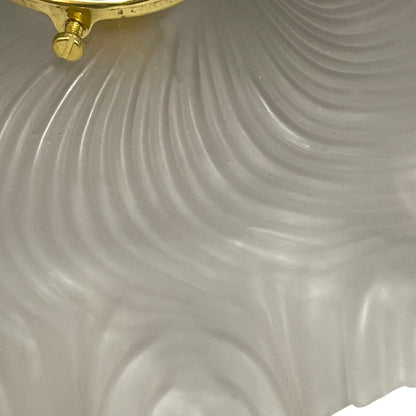 Close up of a vintage glass lamshade