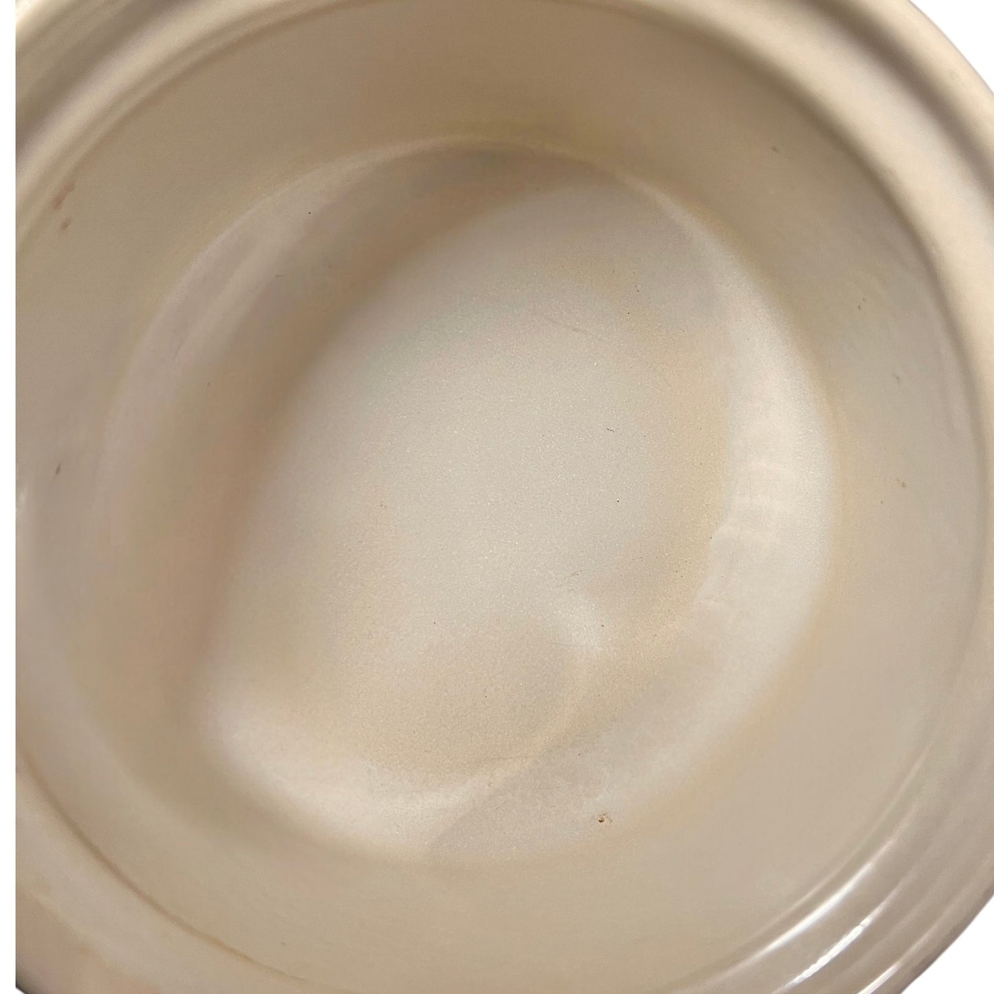 inside of Le Creuset cocotte