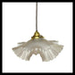 French Vintage Glass Pendant Light, Ceiling Lampshade, Hanging Lampshade (C76)