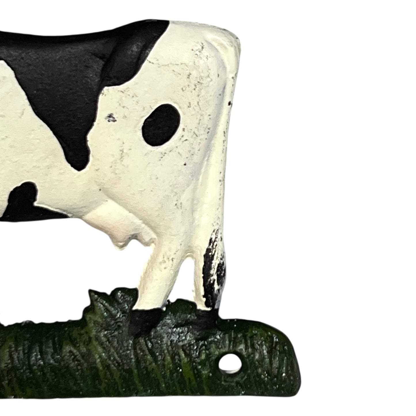 Farmhouse Cast Iron Cow Toilet Roll Holder | Vintage Style, Wall-Mounted