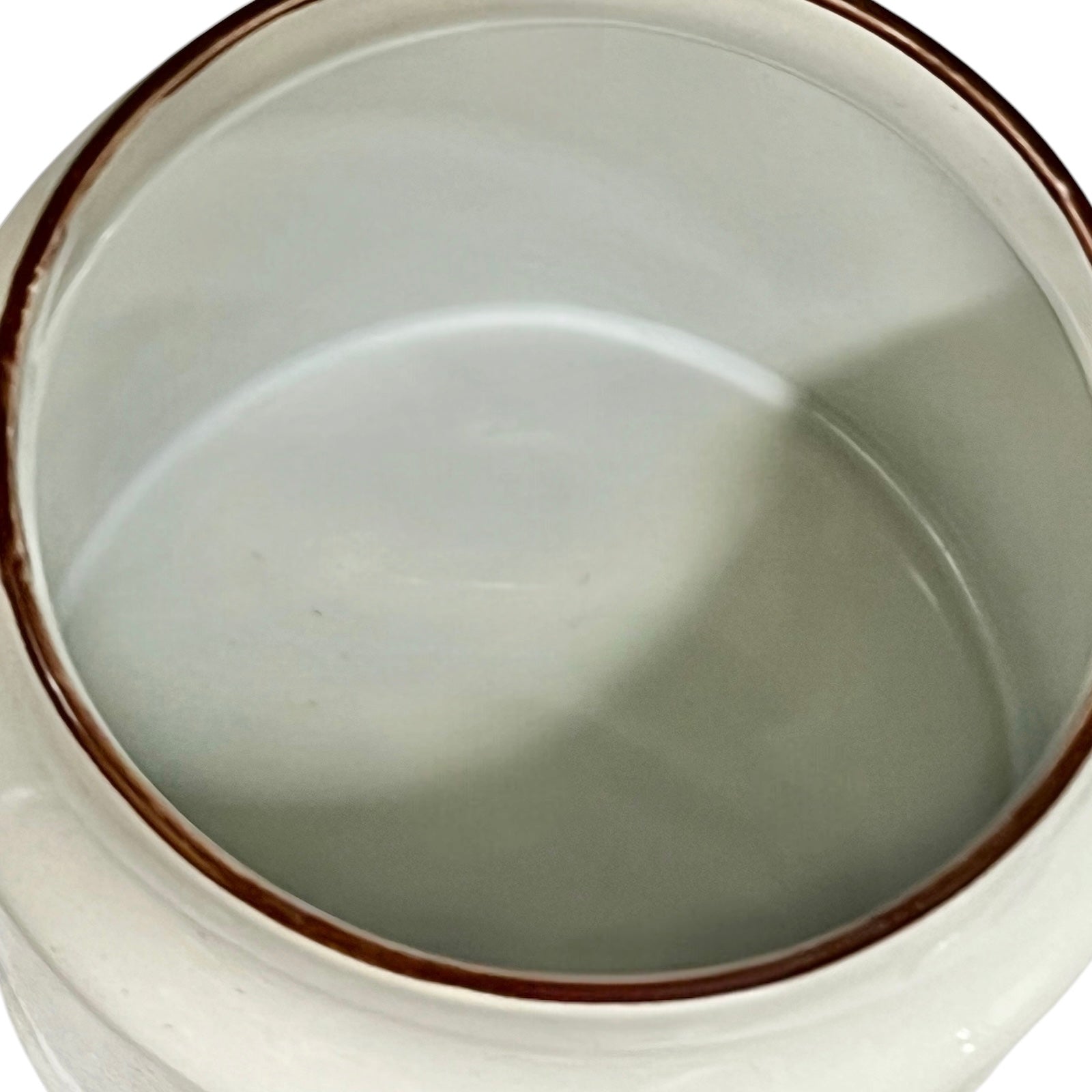 close up of a French table bin on a white background 