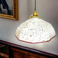 image French vintage glass ceiling light with new fittings  in a period room