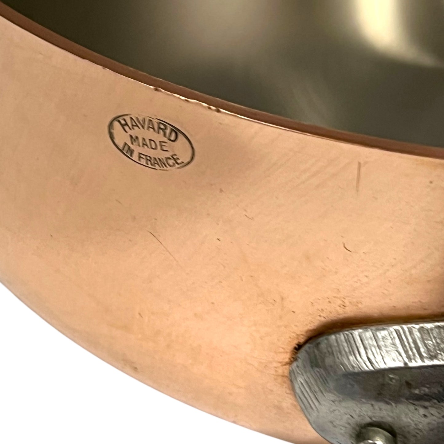 French Copper Frying Pan, 2.5mm Havard Copper Pot, Stainless Steel Lining