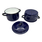 image 2 French enamel double boiler steam pan sold by All Things French Store