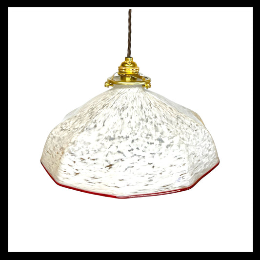 image French vintage glass ceiling light with new fittings sold by All Things French Store 