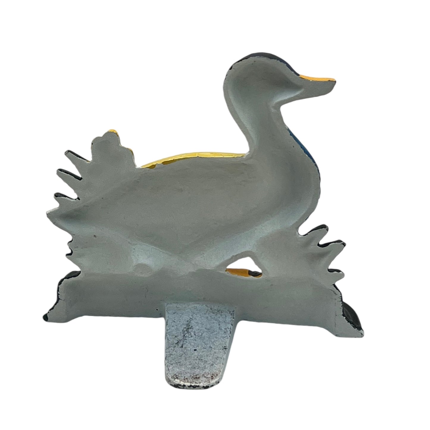 French Cast Iron Duck Door Stop, Farmhouse Chic Doorstop Wedge, Door Stay