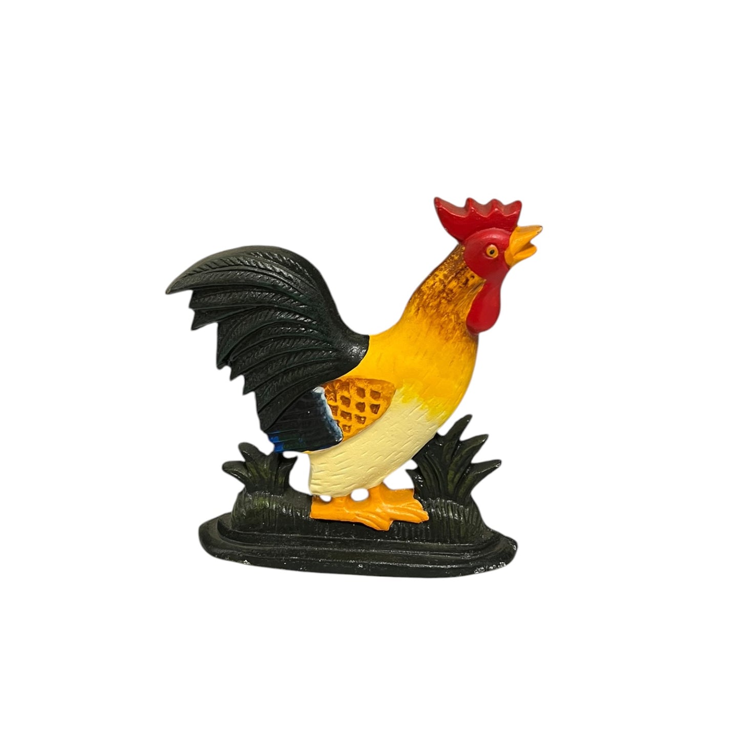 Vintage Style Cast Iron French Chicken Rooster Door Stop – Shabby Chic Farmhouse Decor
