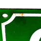 image 5 French enamel green and white door number 64 
