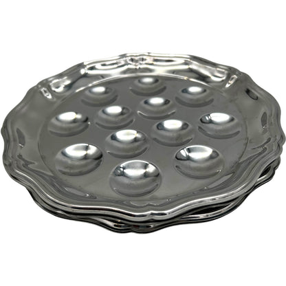 French stainless steel escargots plates with forks for sale