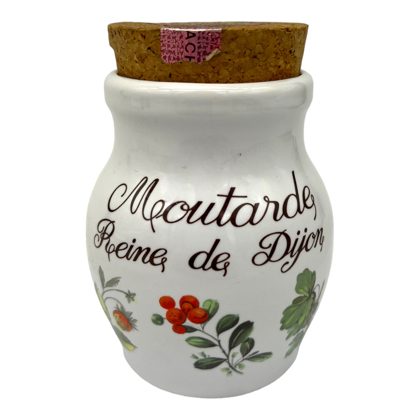 image French Revol porcelain lidded mustard jar