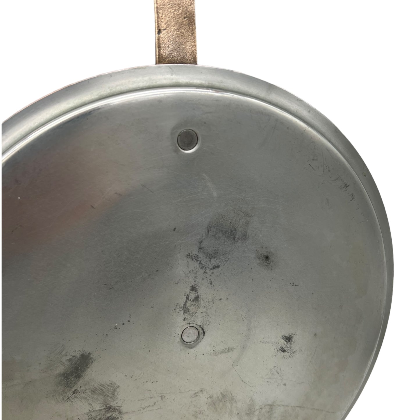 image French vintage copper pan lid