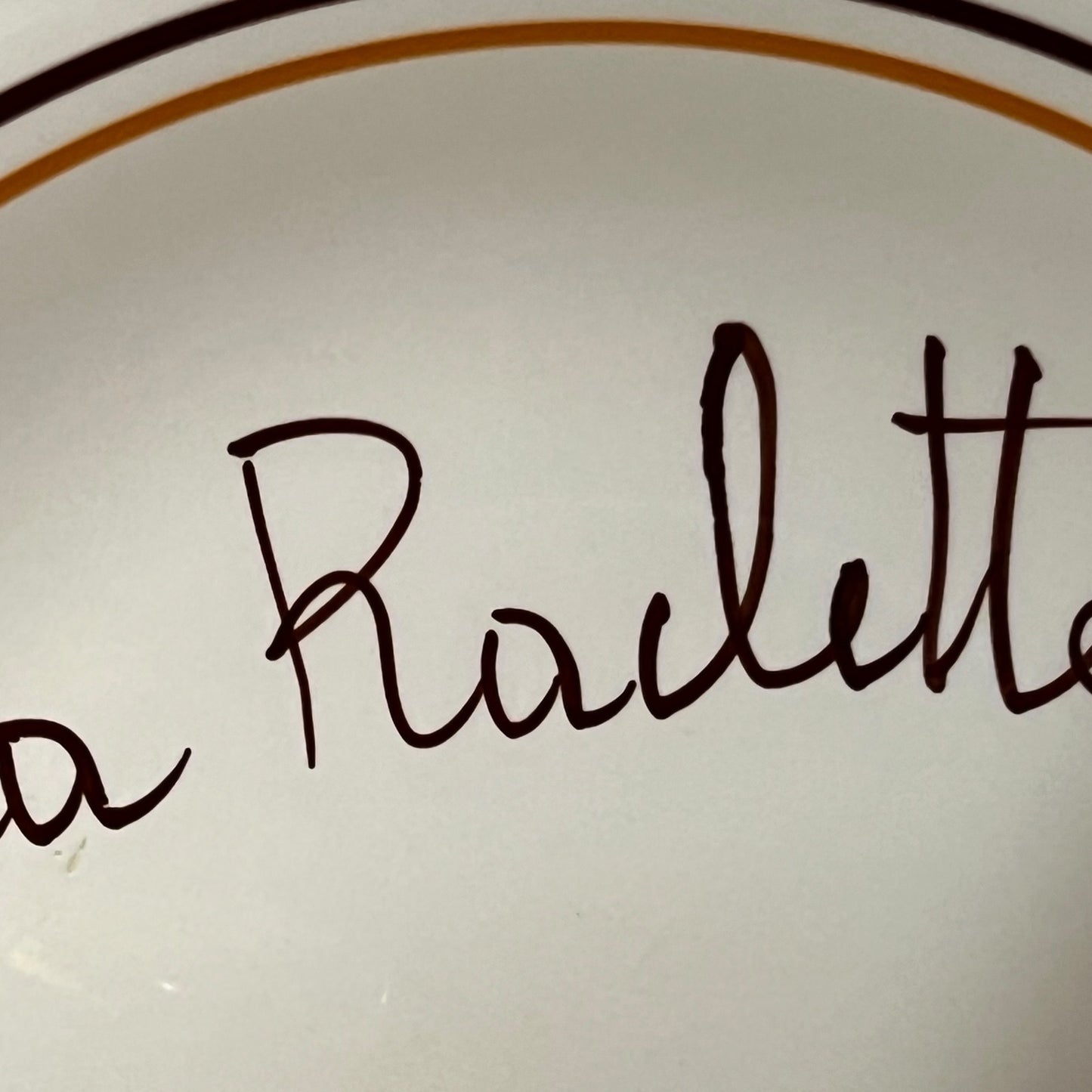 Vintage French Raclette Plates – Set of 6