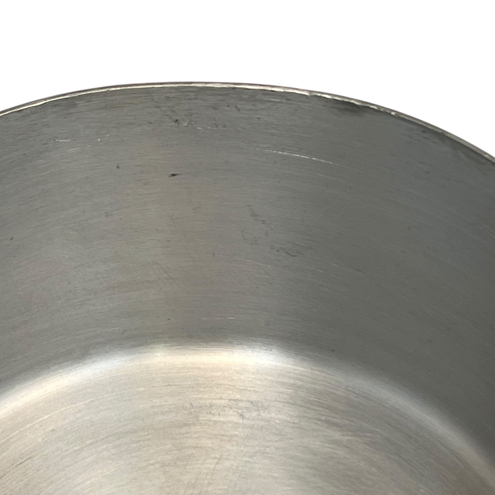 inside view of aluminium lined copper pan