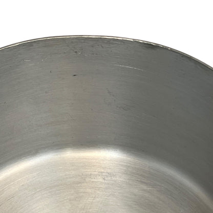 inside view of aluminium lined copper pan