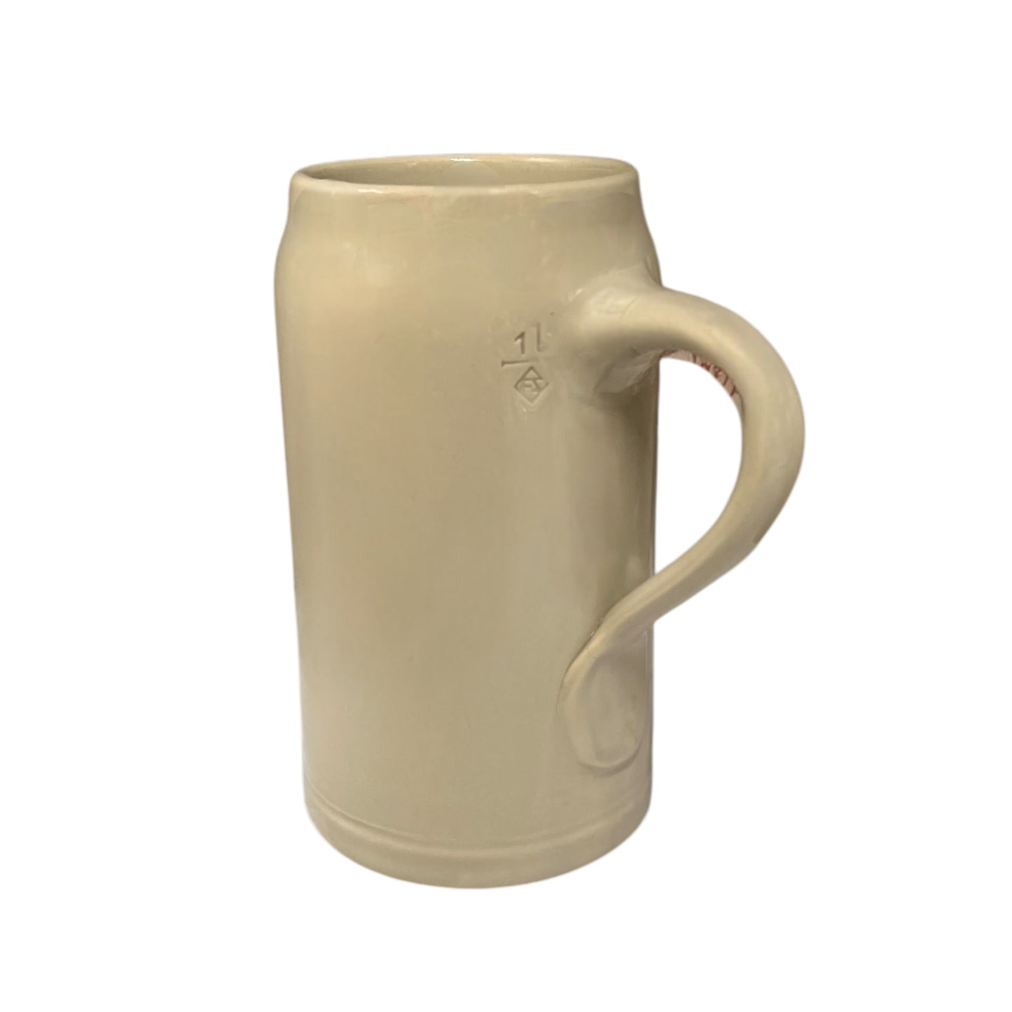 Traditional German Beer Stein 1 Litre, Ceramic Biere Tankards