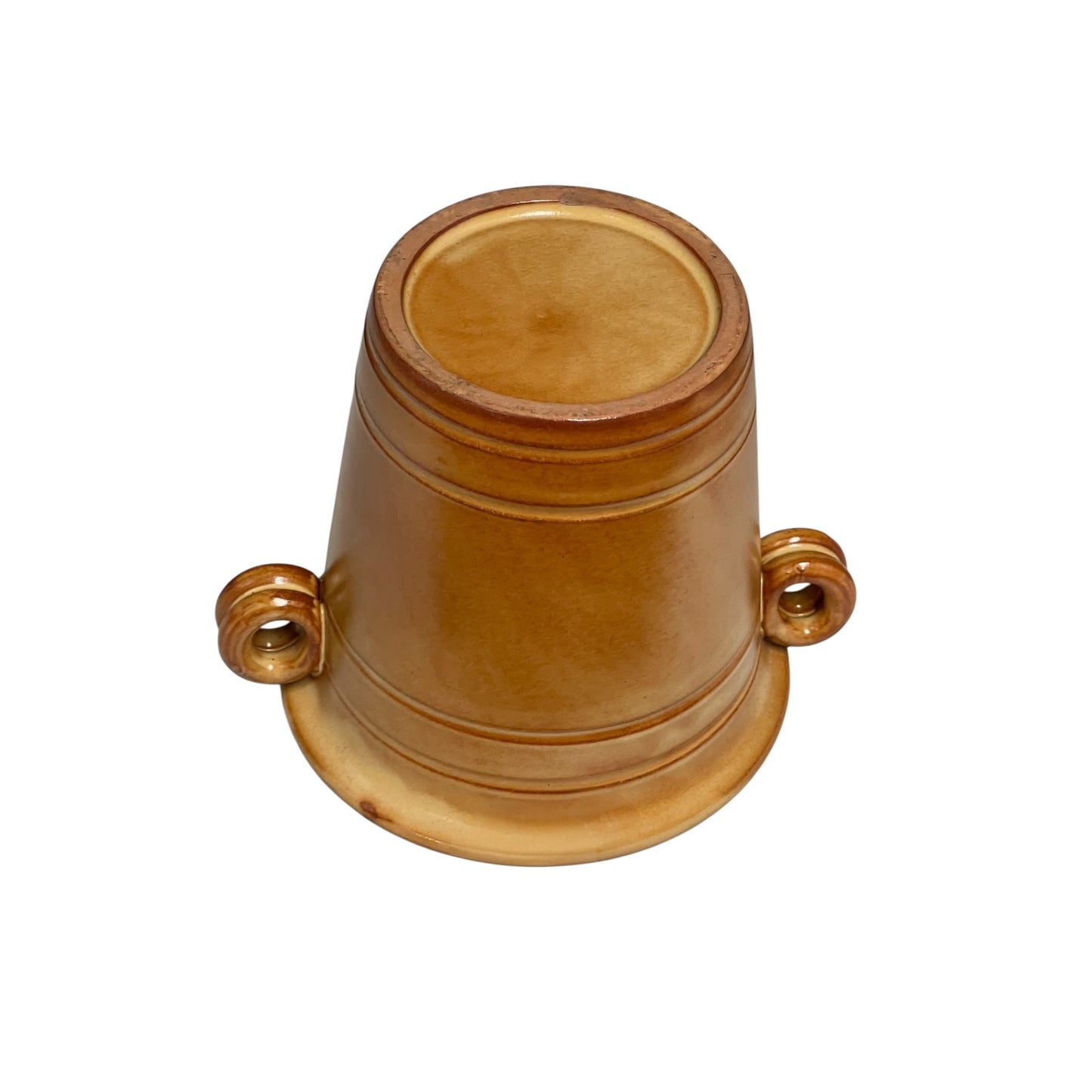 Vintage French Stoneware Ice Bucket “Glacons” – 1970s Retro Barware