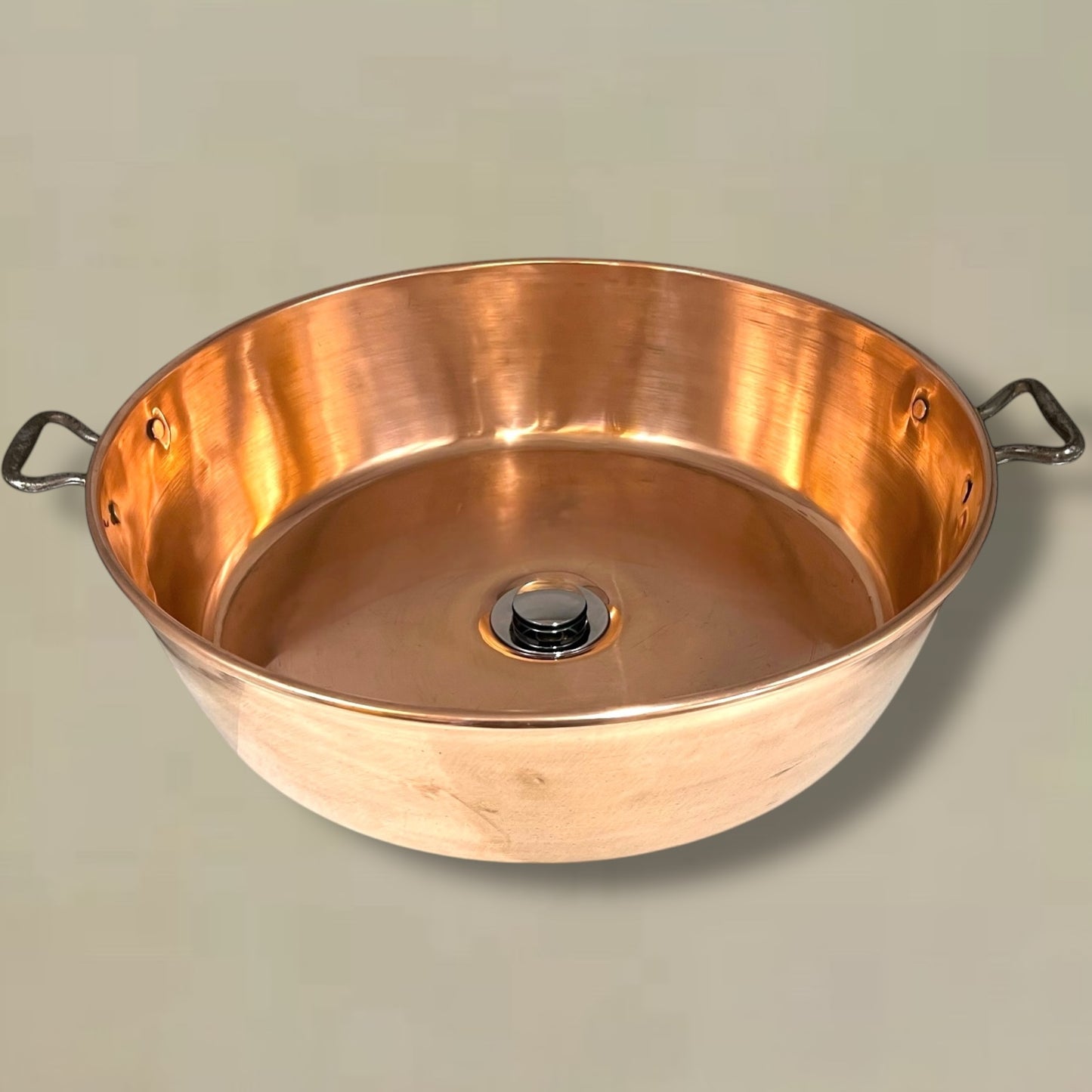 Copper Bathroom Basin, Up Cycled Vintage French Camper Van or Cloakroom Sink