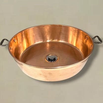 Copper Bathroom Basin, Up Cycled Vintage French Camper Van or Cloakroom Sink